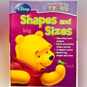 Disney I can learn with Pooh- Shapes and Sizes Activity Book (2004)